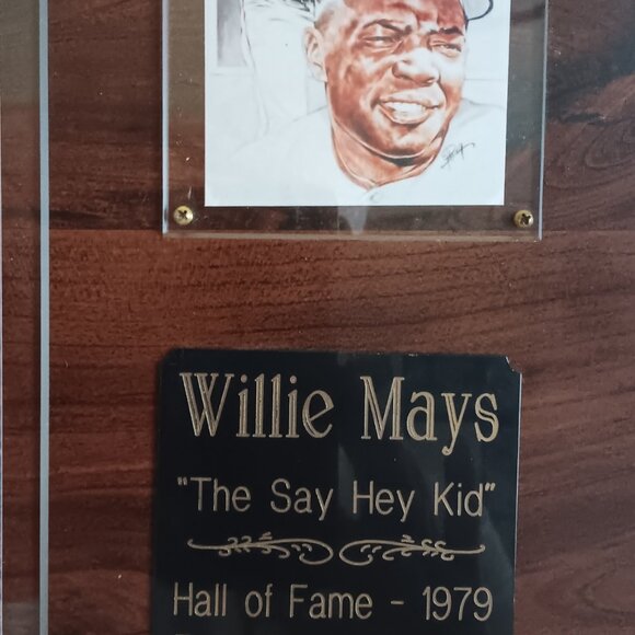 Rare! Willie Mays Signed Limited Edition Certified Plaque - Picture 4 of 7